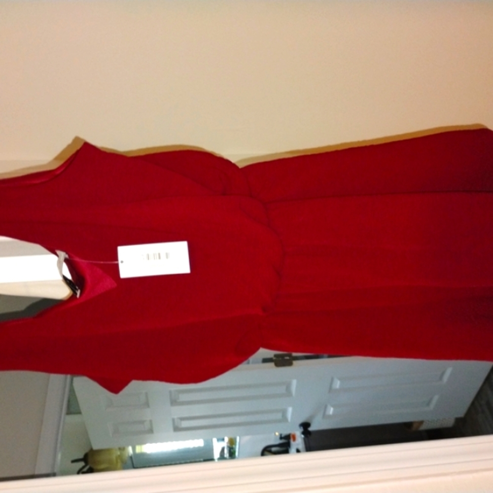Elegant Red  Sleeveless  Sheath Romper Size L